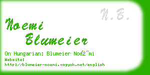 noemi blumeier business card